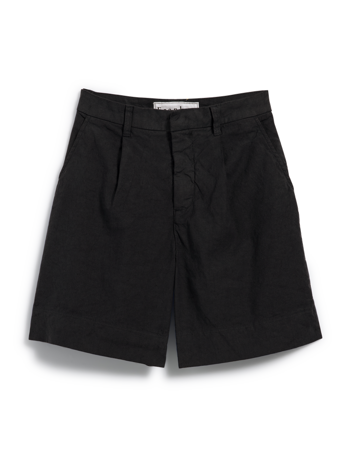 Black shorts on a white background