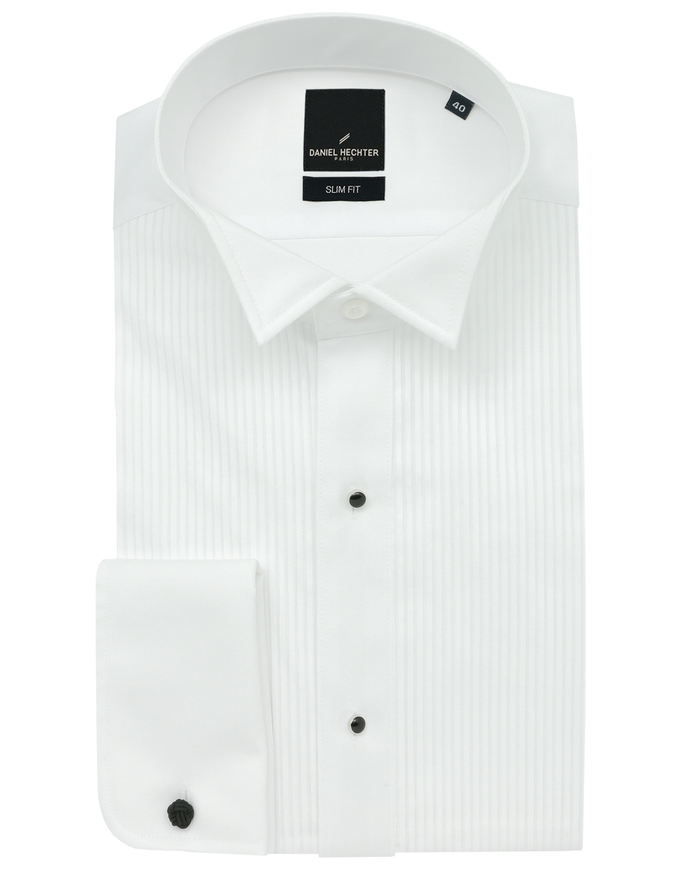 Wing Stud 5WT White Easycare Dinner Shirt