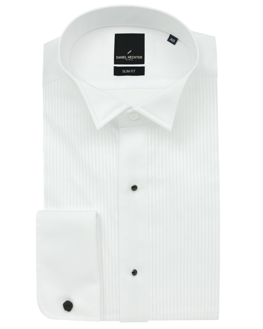 Wing Stud 5WT White Easycare Dinner Shirt