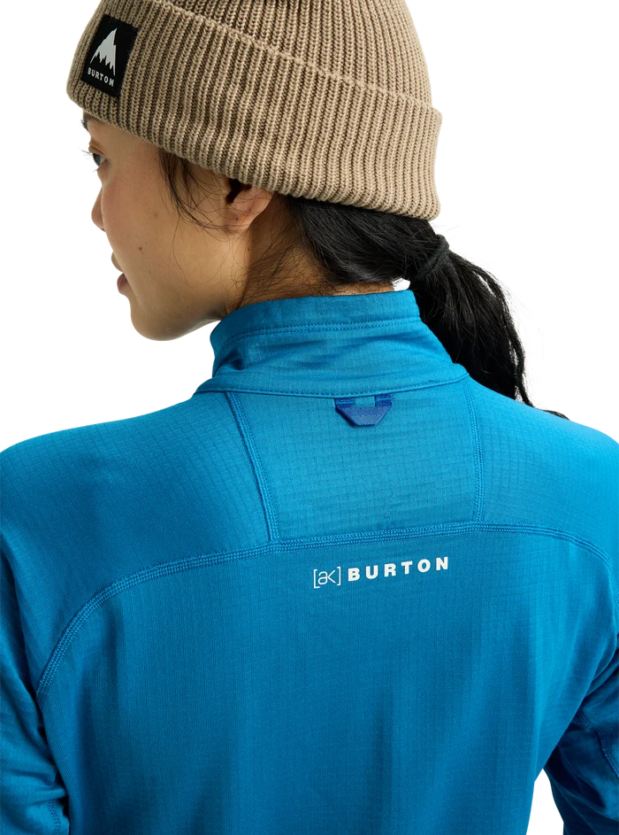 Product image of Women's Burton [ak] Helium Grid Quarter-Zip Fleece[Variant:Blue Teal]