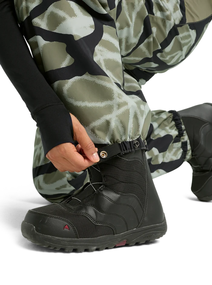 Product image of Women's Burton Reserve 2L Bib Pants[Variant:Graffiti Camo / Forest Moss]