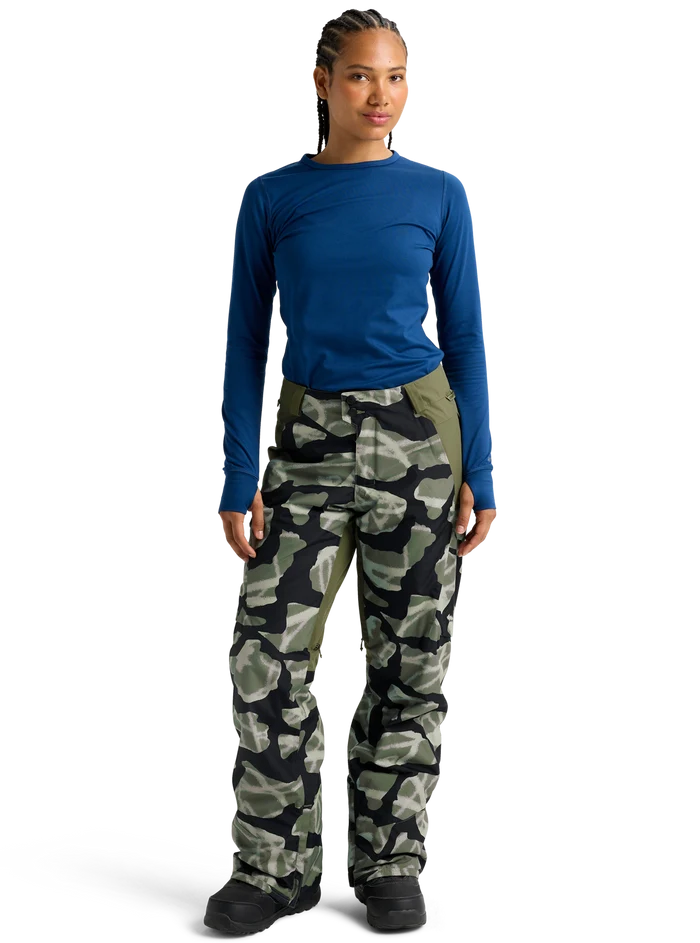 Product image of Women's Burton Reserve 2L Insulated Pants[Variant:Graffiti Camo / Forest Moss]