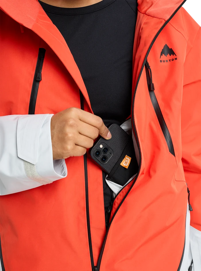 Product image of Women's Burton Reserve GORE-TEX 2L Jacket[Variant:Fiesta Red / Gray Cloud]