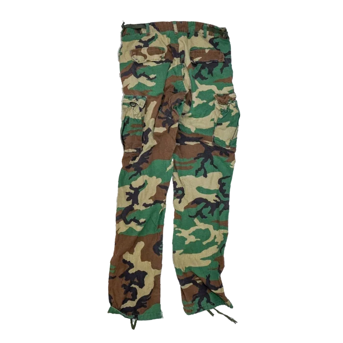 Woodland Ripstop BDU Trousers - Medium Long - Army & Outdoors - Combat Trousers