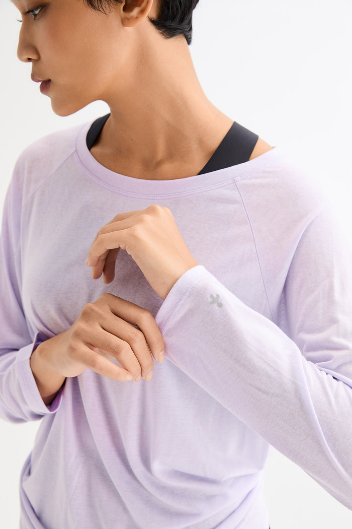 Orolay-Lightweight Long Sleeve Top-Lightweight Long Sleeve Top - Orolay, #color_Purple