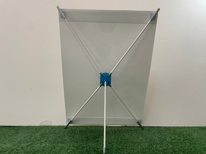 X-Stand Mini ตั้งโต๊ะ น้ำหนักเบา พกพาสะดวก เหมาะสำหรับงานโปรโมชันและประชาสัมพันธ์