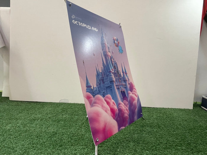 X-Stand Mini ตั้งโต๊ะ น้ำหนักเบา พกพาสะดวก เหมาะสำหรับงานโปรโมชันและประชาสัมพันธ์