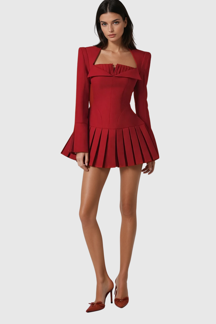 yaa-long-sleeve-ruch-mini-dress